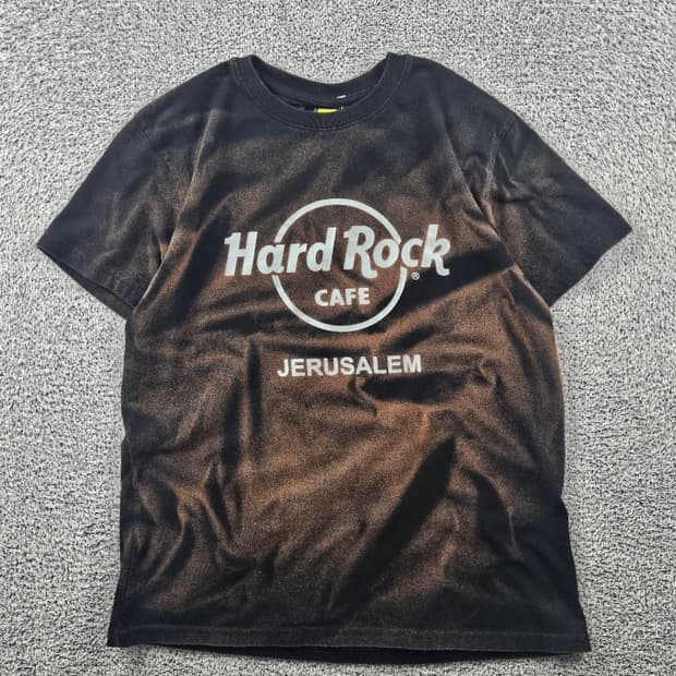 하드락카페 예루살렘 다잉워시드 커스텀 반팔 티셔츠 ( S )/ 11371