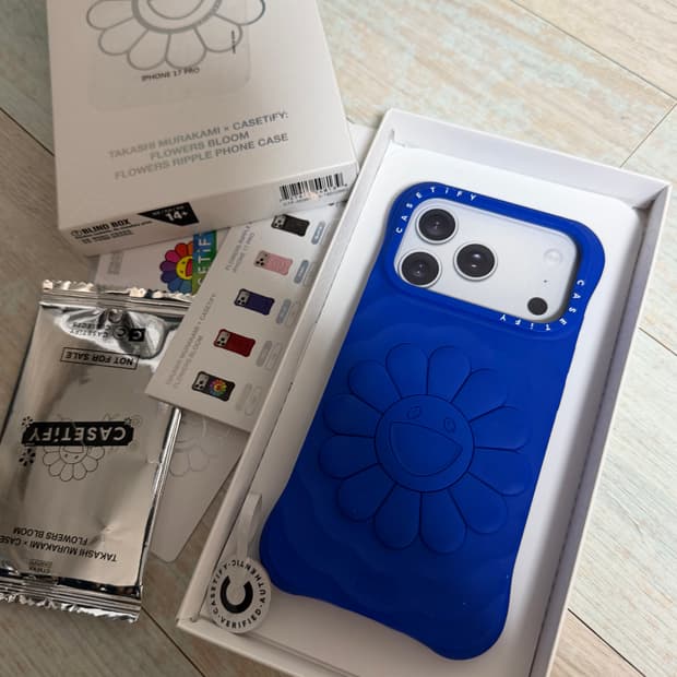 아이폰17프로 케이스티파이 무라카미 리플 케이스 블루 새제품