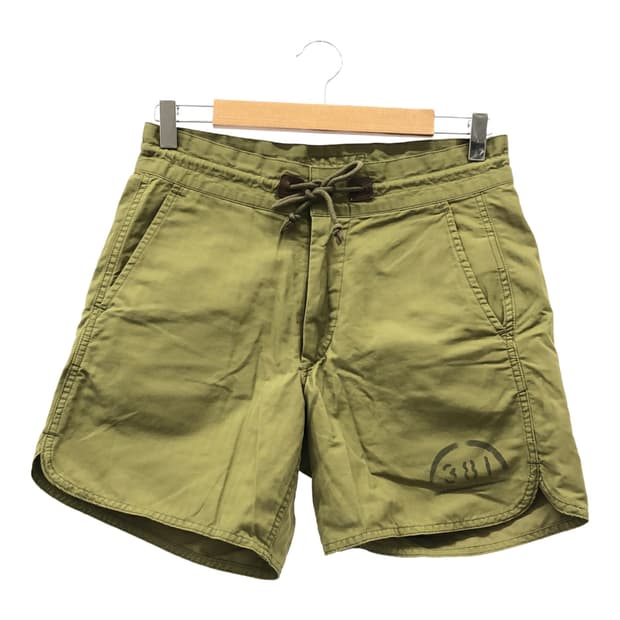 00s RRL 더블알엘 코튼 나일론 헤린보 스텐실 반바지