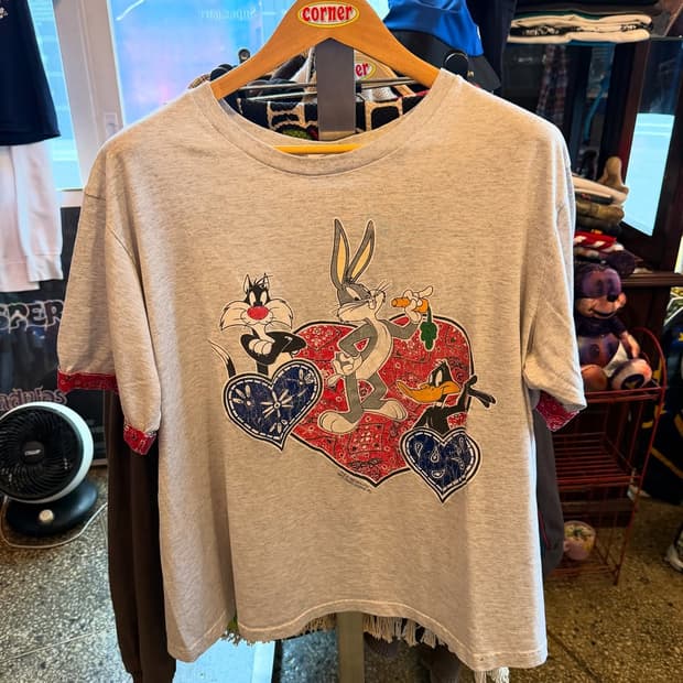 🐰 LOONEY TUNES 페이즐리 빈티지 티셔츠 (1995년)
