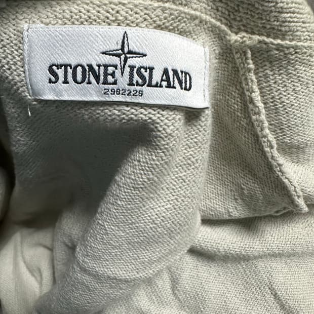 구형 정품 스톤아일랜드 니트집업 L