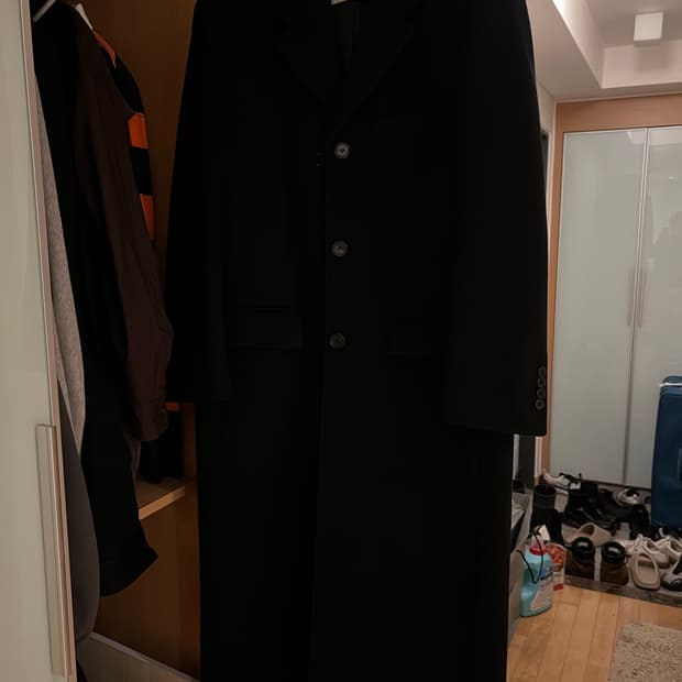 던스트 체스터필드 싱글 롱 코트