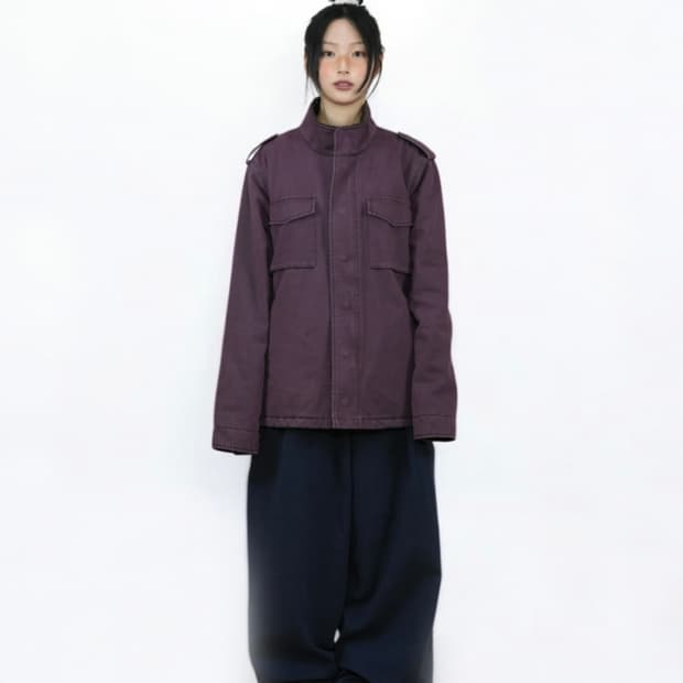 구함) 어스지구 필드자켓 퍼플
