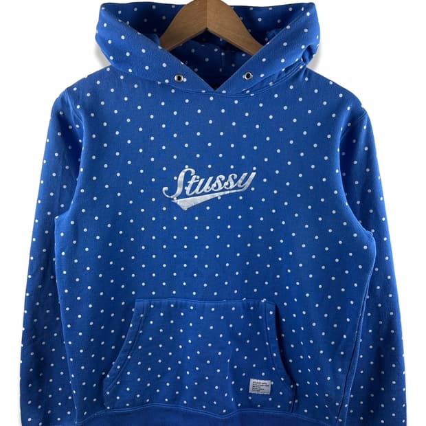 스투시 블루도트 후드티1838