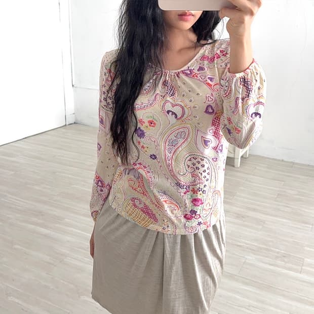 Cotton Candy Paisley Long Sleeve