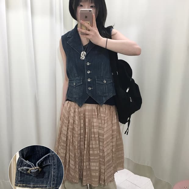 TRIBAL jeans denim vest