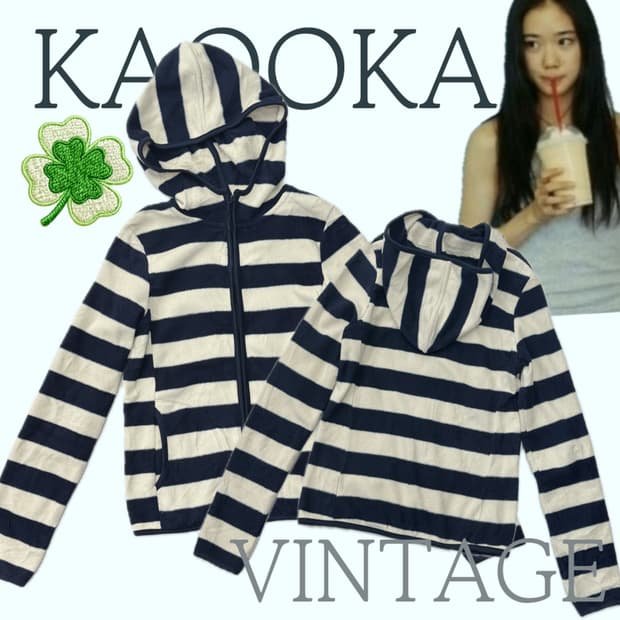 🧵하구미의 괴짜 후리스 집업 🧵후드집업 데코라 줄무늬 일본 유니클로