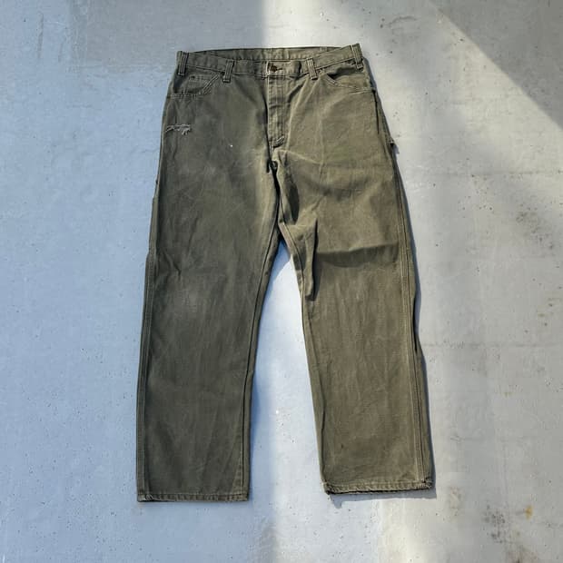 [디키즈] •Dickies Rinsed Moss Green Pants