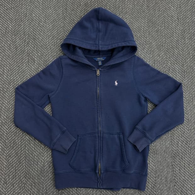 폴로 후드집업 네이비