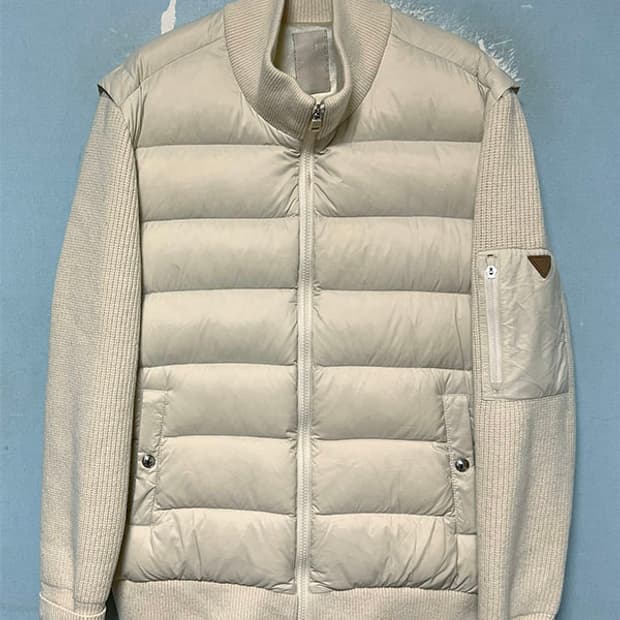 빈폴 남자 니트패딩 구스 캐주얼 거의새거 M 95
