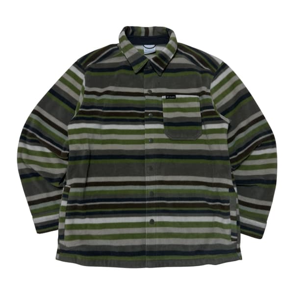 컬럼비아 후리스 패턴 셔츠