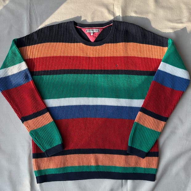 타미힐피거 골지 니트 스웨터 164