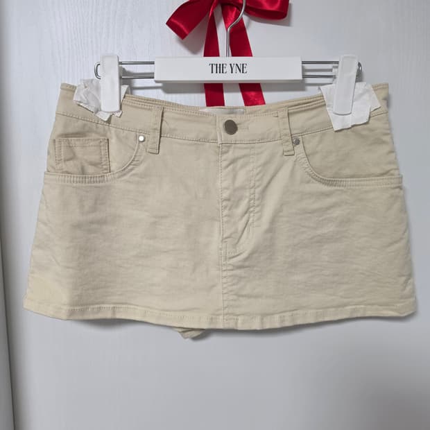 dode 도드x임데이 스커트 베이지 m