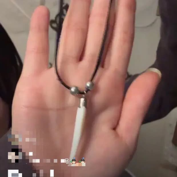 레테 빈티지 자개 목걸이