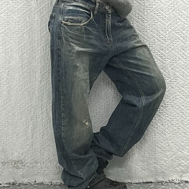 리바이스 569 루즈 스트레이트 핏 데님 청바지 32인치 C06425