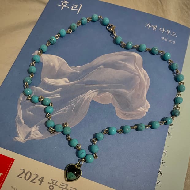 터키석색 제작 목걸이(원앤온리)