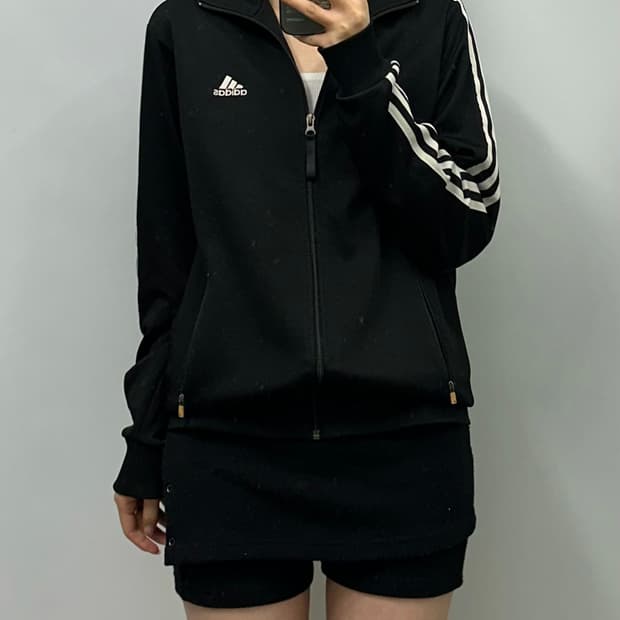 아디다스 블랙 트랙 져지
