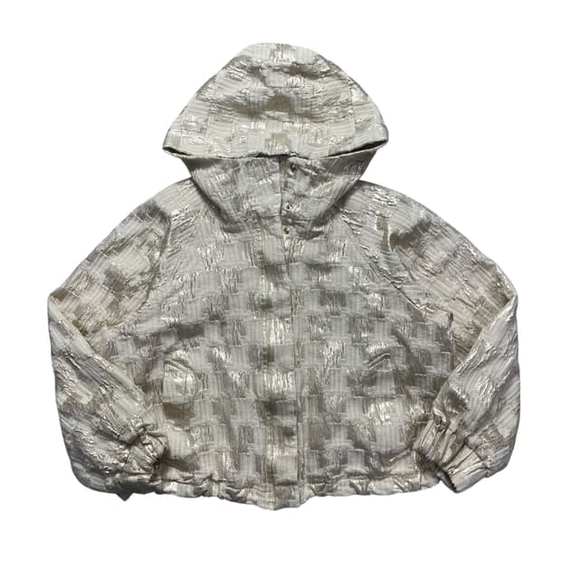 한섬 랑방 금사 글리터 후드자켓