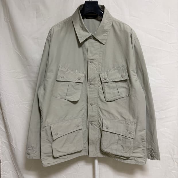 유니폼브릿지 립스탑 나일론 정글퍼티그 자켓 / 라이트그레이, XL