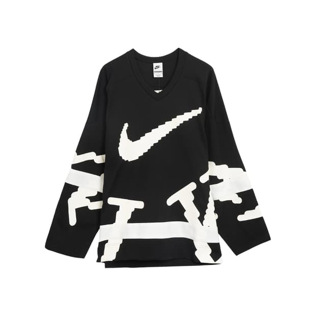 나이키 스포츠웨어 클럽 하키 저지 화이트 블랙 HV1138 010