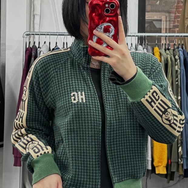 히스테릭 글래머 하우드투스 트랙 자켓 그린