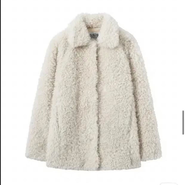 마리떼 에코 퍼 털 자켓 코트 아이보리 (실사 포함)