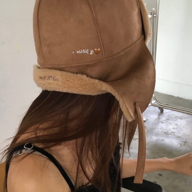 브리드 스웨이드 모자