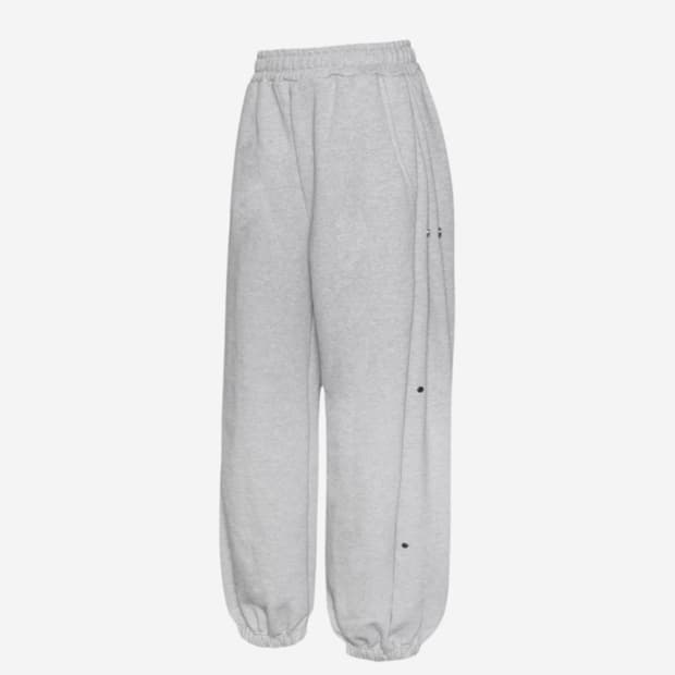 mjd 사이드 스냅 헤비 스웨트 팬츠 멜란지 그레이 M 새상품