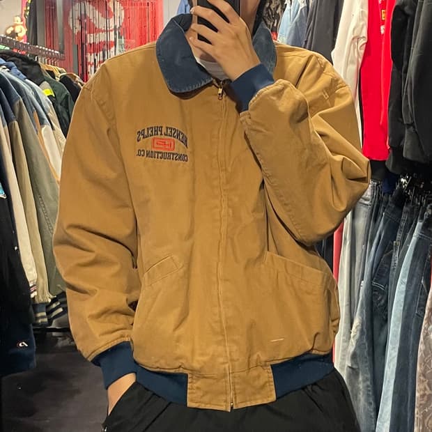[IM] VTG 빈티지 된장 코듀로이 카라 워크자켓