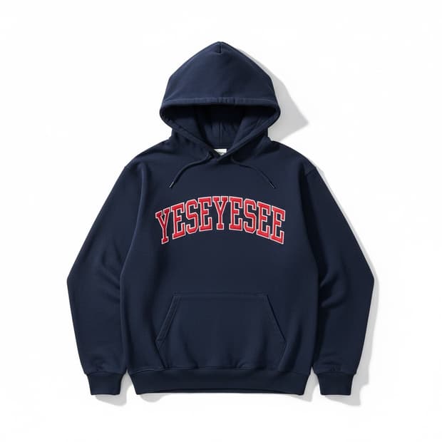 예스아이씨 YESEYESEE 네이비 후드티 XL