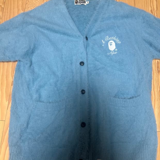 베이프 하늘색 가디건 M