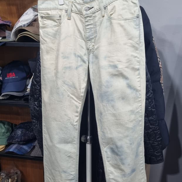 리바이스 타이다이 워시드 봄 청바지 34