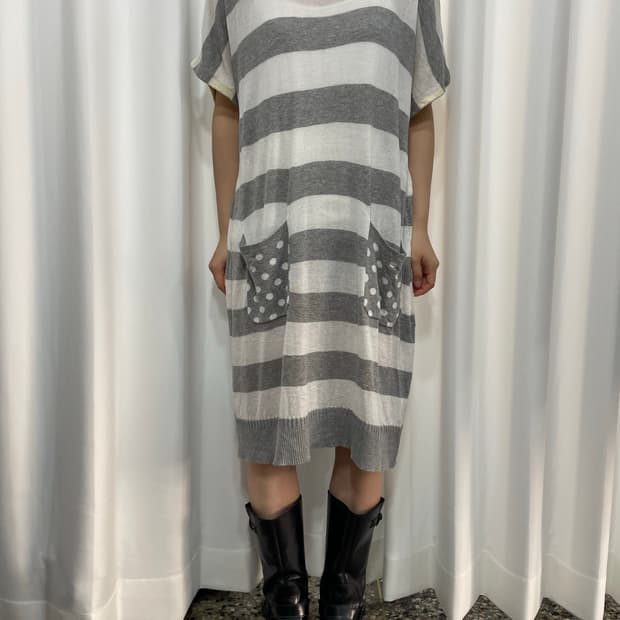 dot mori knit onepiece