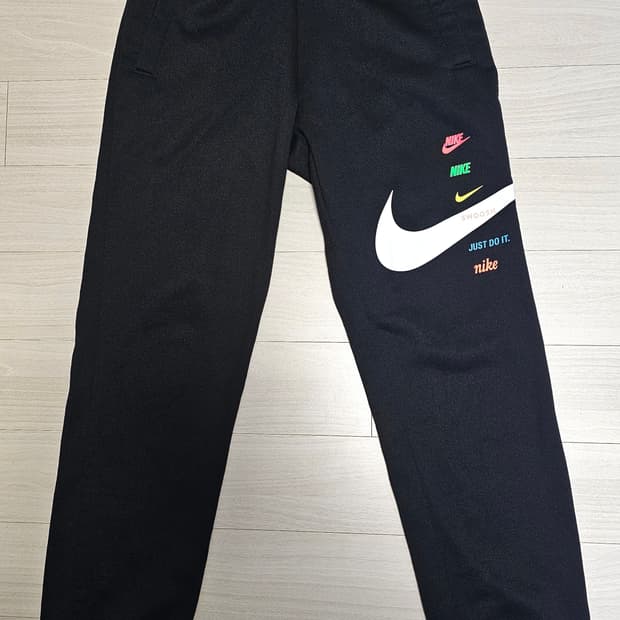 나이키 스우시 트레이닝 기모 조거 블랙 XS