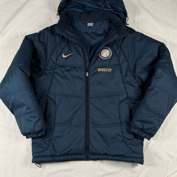 08-09 나이키 인터밀란 축구 패딩 벤치 코트
