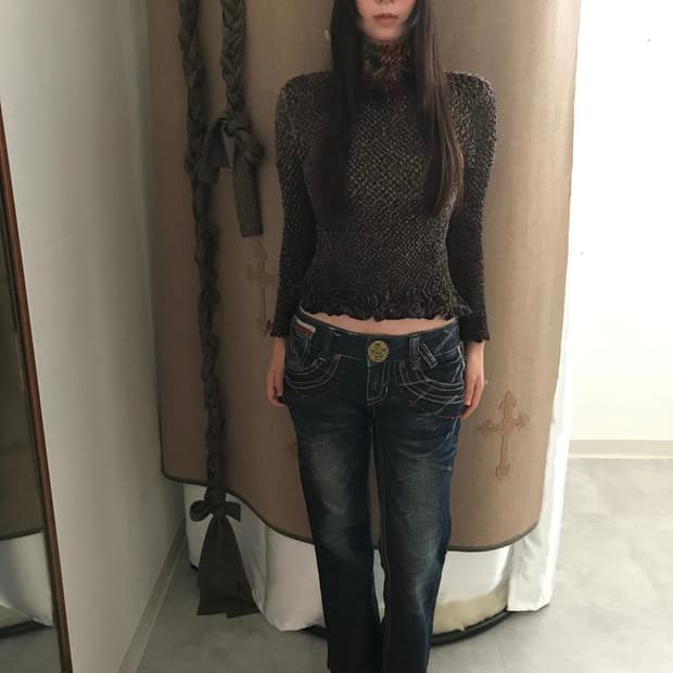vintage fill pop corn top