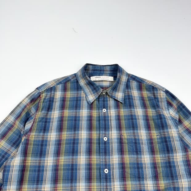 리바이스 오리지널 레드 탭 체크셔츠 (L)