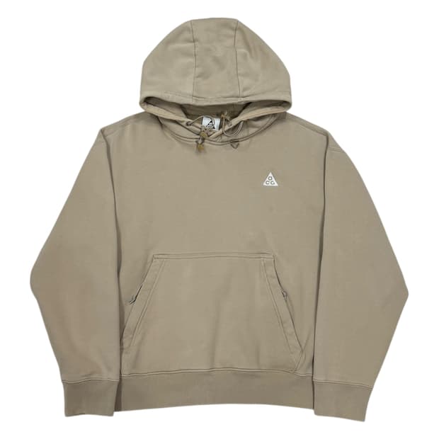 나이키 ACG 풀오버 플리스 후드티 베이지 카키 L