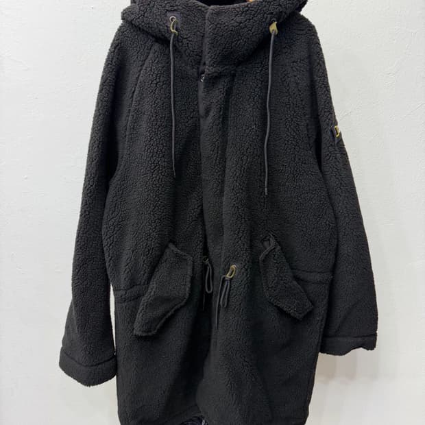 정품) 내셔널지오그래픽 남성 블랙 롱후리스 L