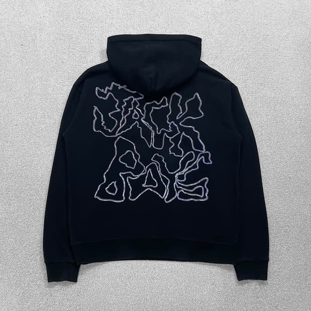 트래비스 스캇 머천다이즈 Jackboys 포토 후드티 블랙