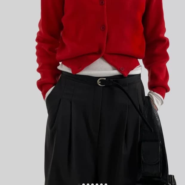 어텀- 헤이디가디건(레드색상)