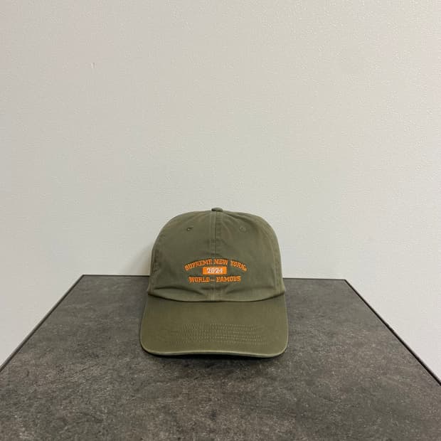 (OS) 슈프림 6패널 볼캡 모자 24SS 뉴욕 아크 올리브