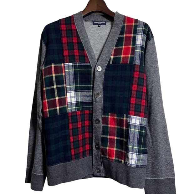 꼼데가르송 옴므 패치워크 가디건