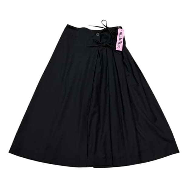 마블링 스커트 치마 블랙