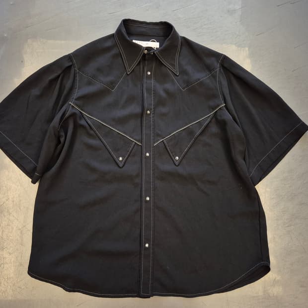 NAPE 오버핏 웨스턴 셔츠