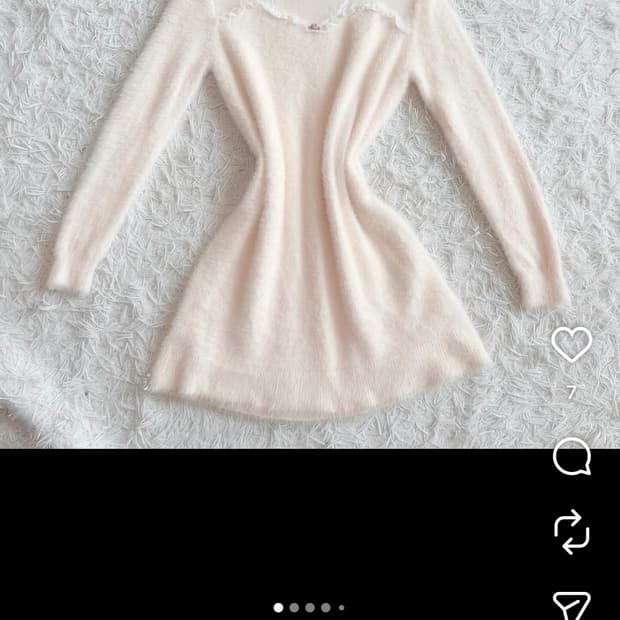 앙크루즈 앙고라 니트 원피스 갸루 히메깔 일브