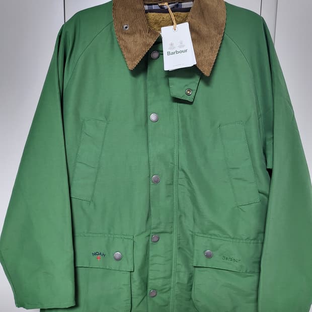 바버 X 노아 비데일 논왁스 자켓 켈리 그린(M사이즈)새상품
