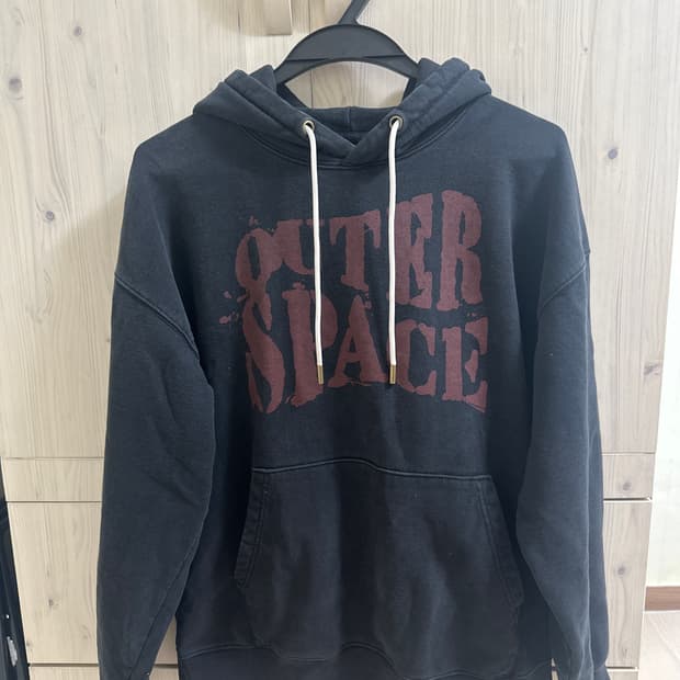 에즈카톤 스페이스 헤비코튼 후드티 블랙 L