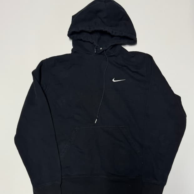 나이키 올드스쿨 솔로 스우시 후드티 블랙 XL