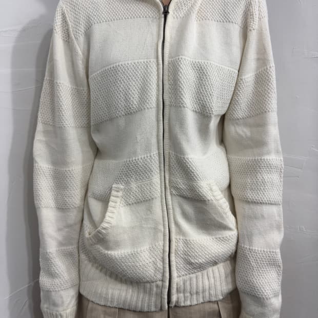 elkex knit hood zipup